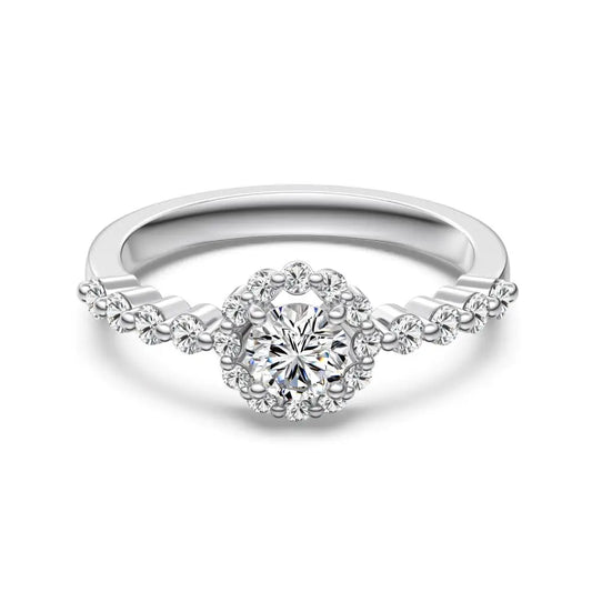 925 Silver CZ Bridal Wedding Ring DY121456 by KAKODIY