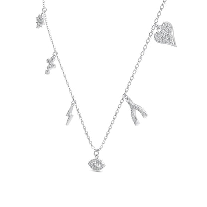 925 Silver Heart Pendant Necklace DY191508 product image 6