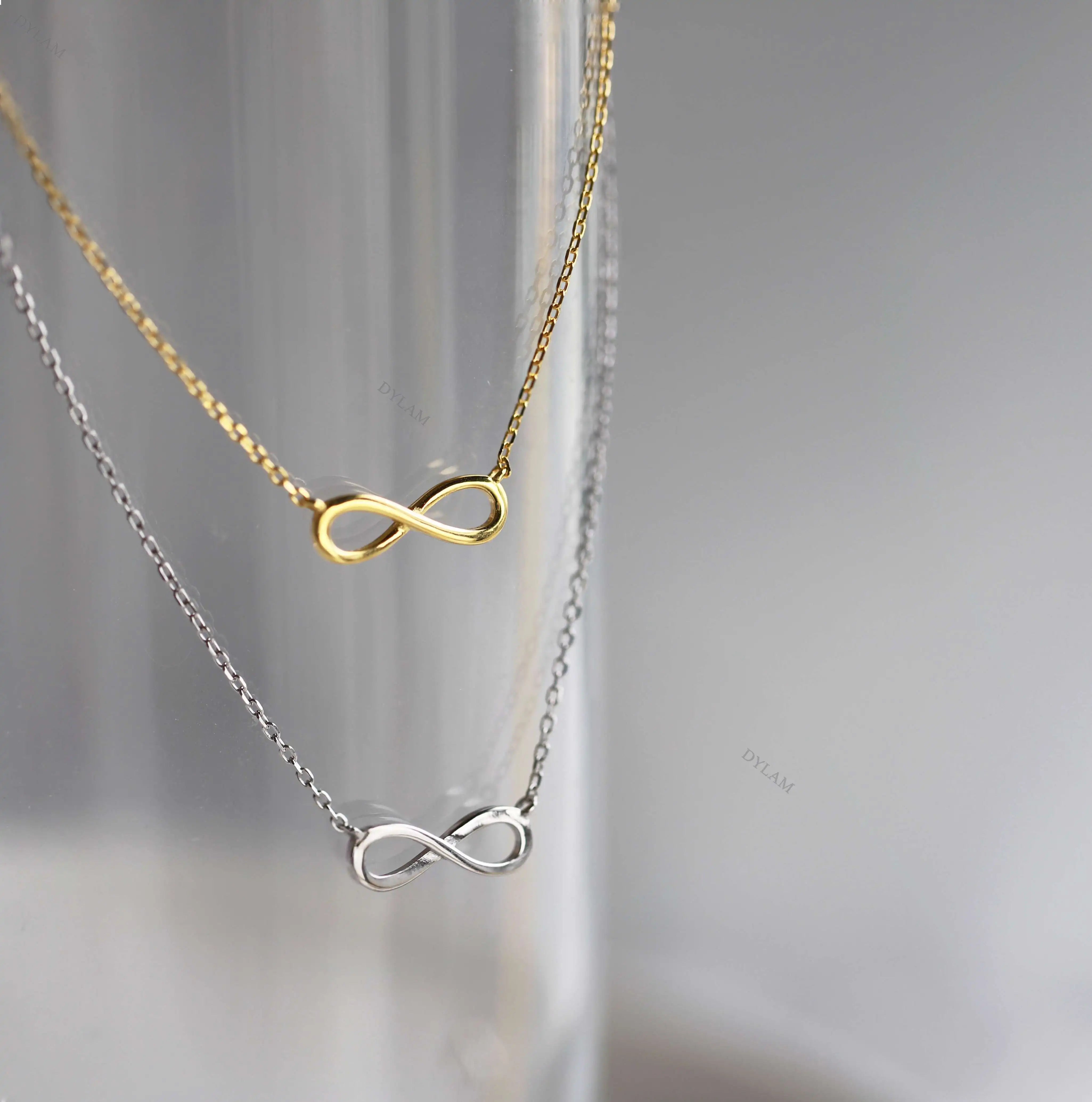 925 Sterling Silver Infinity Lariat Necklace product image 6