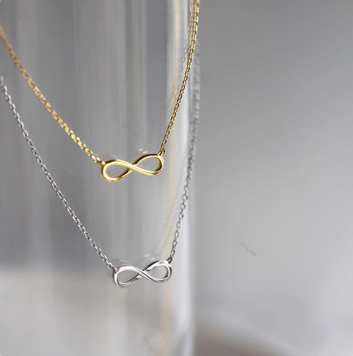 925 Sterling Silver Infinity Lariat Necklace product image 6