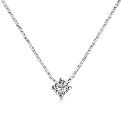 925 Silver CZ Minimalist Pendant Necklace DY190663 by KAKODIY