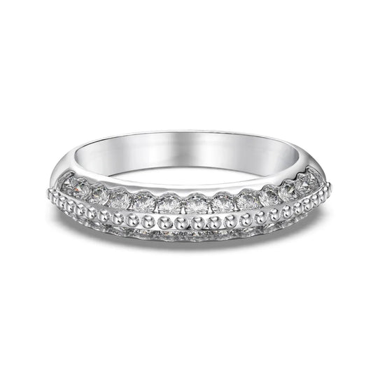 925 Sterling Silver CZ Statement Engagement Ring by KAKODIY
