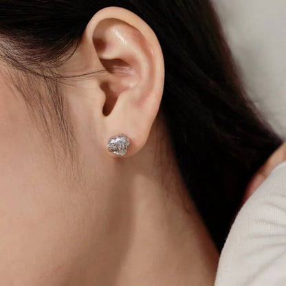 Reliable Jewelry Supplier New Design Christmas Festival Xmas Gifts Fine 5A Zirconia Heart Stud Earrings Customized Jewelry
