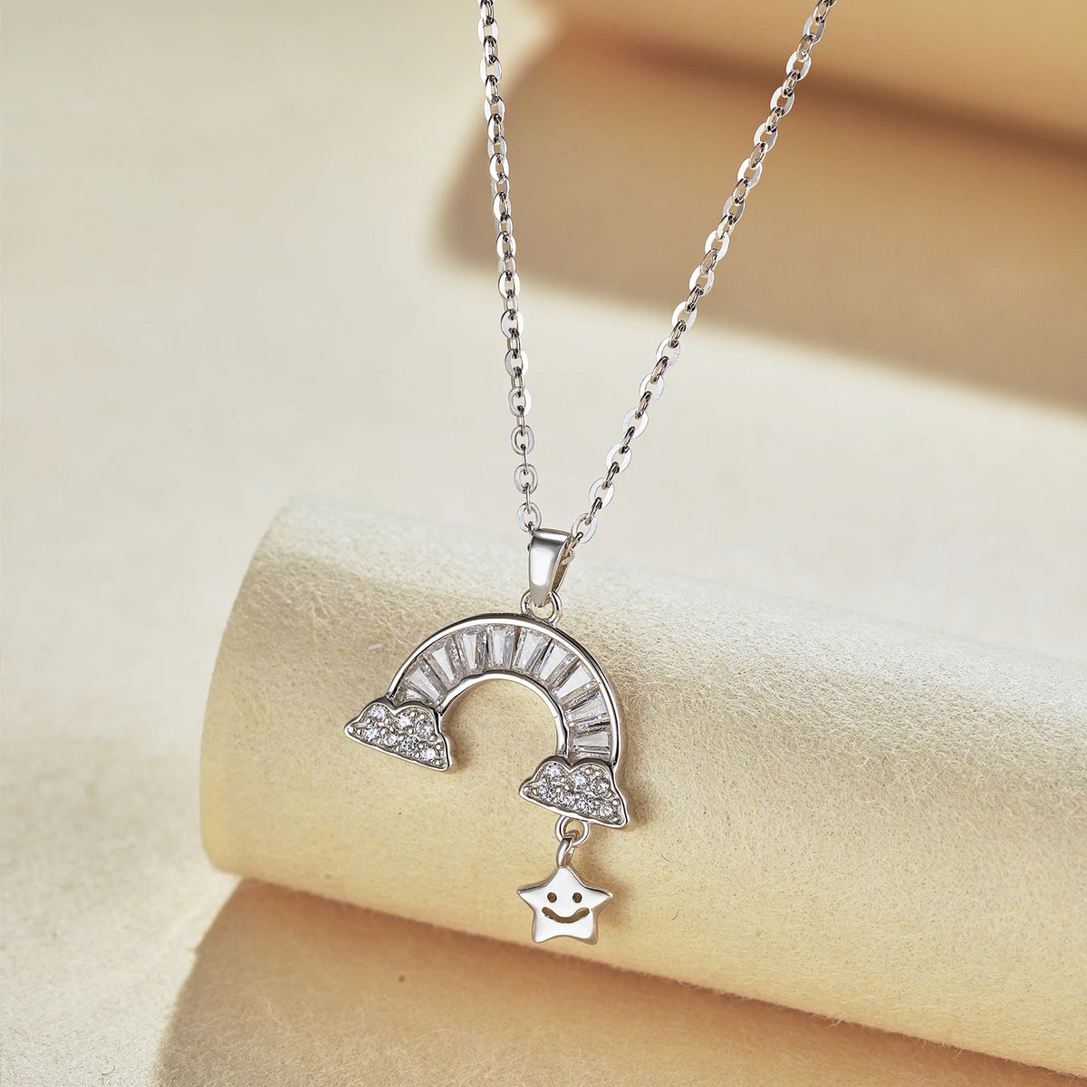925 Sterling Silver Star Pendant Necklace product image 5