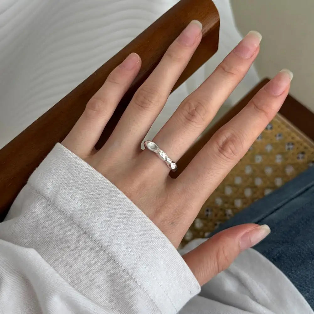 925 Silver Geometric Engagement Ring DY121445 product image 2