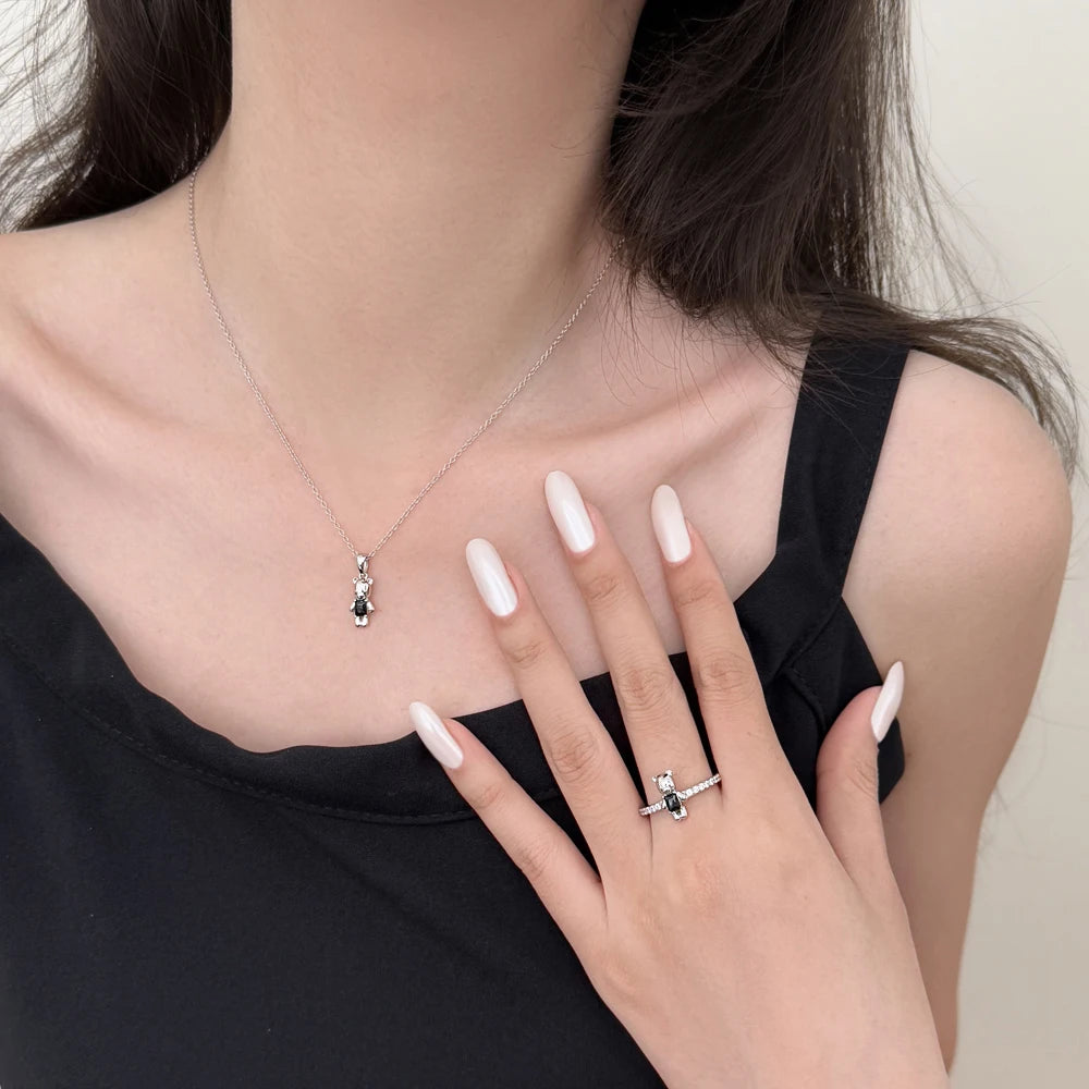 925 Silver 5A CZ Dainty Pendant Necklace DY190943 product image 6