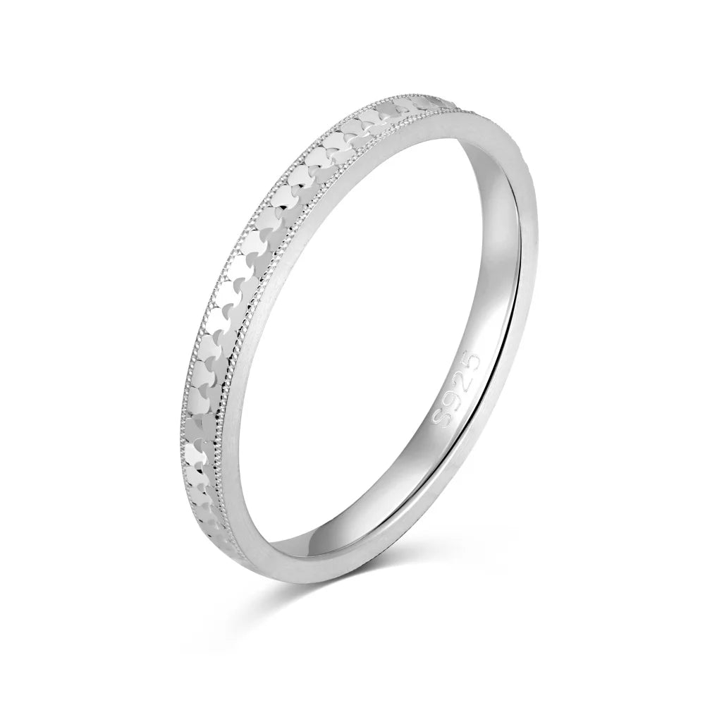 925 Sterling Silver Bridal Wedding Ring DY121448 product image 8