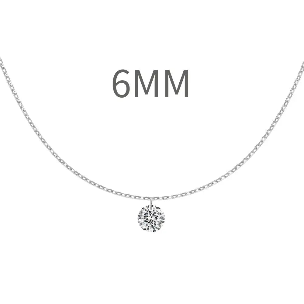 925 Silver CZ Statement Pendant Necklace DY191187 product image 12