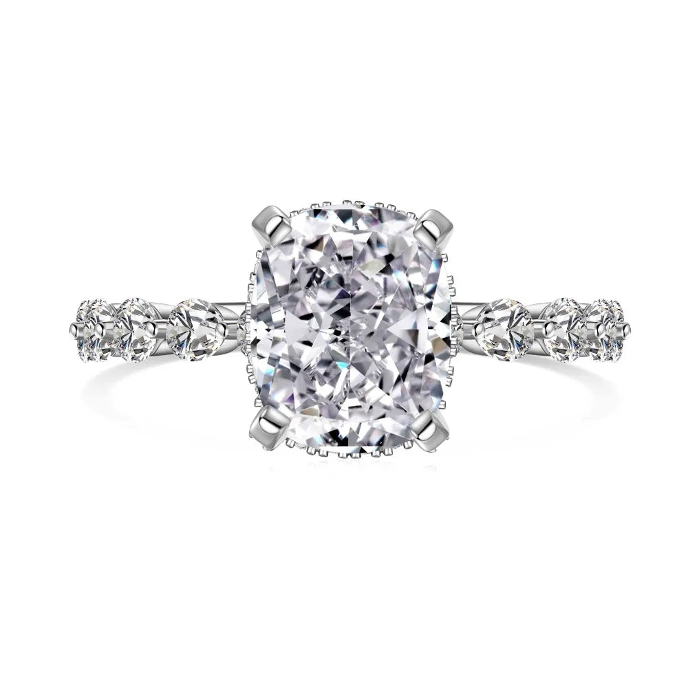 925 Sterling Silver CZ Bridal Wedding Ring by KAKODIY