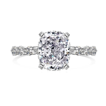 925 Sterling Silver CZ Bridal Wedding Ring by KAKODIY