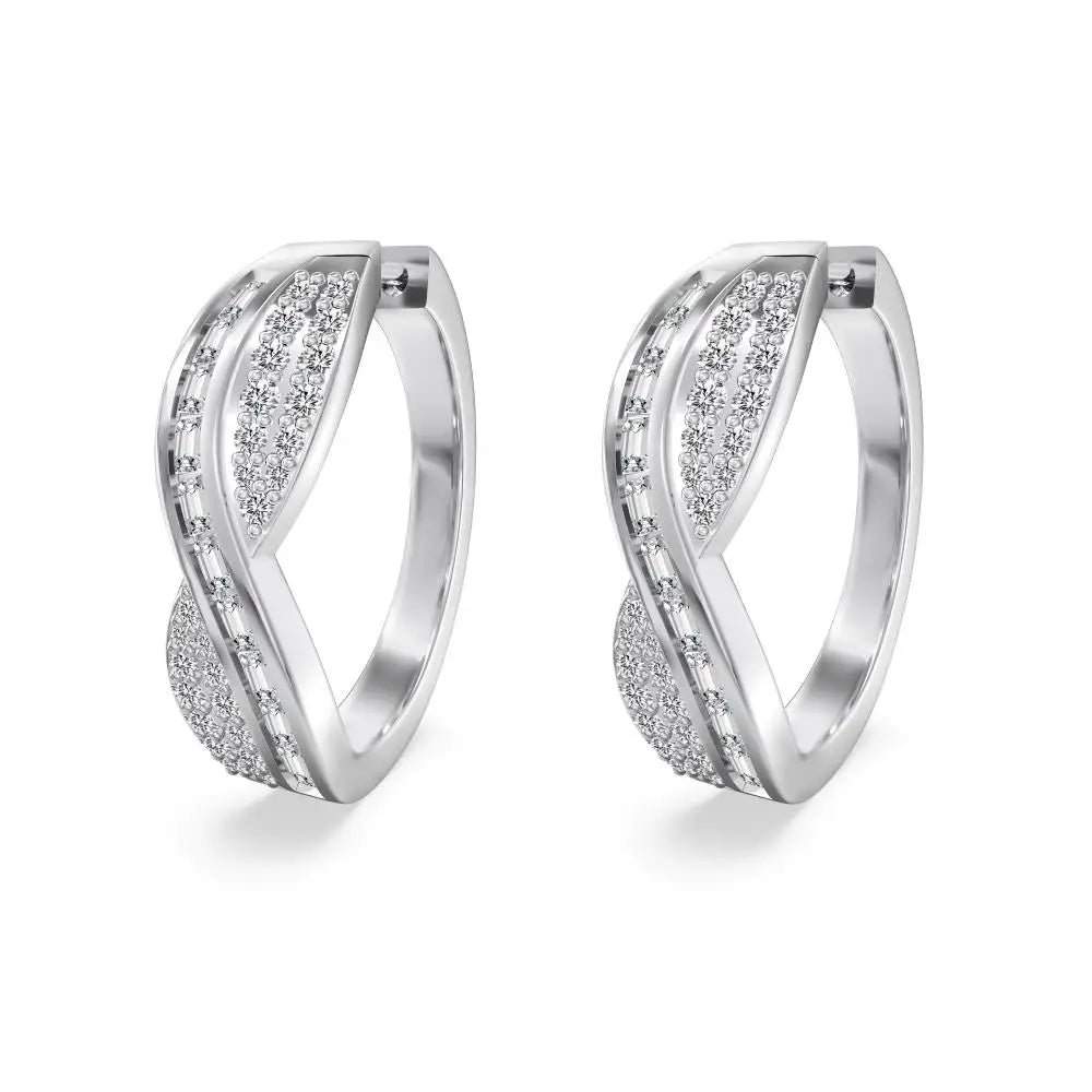KAKODIY Gold Plated Hoop Earrings Accessories Women Luxury Engagement Silver 925 Earrings - product image 1