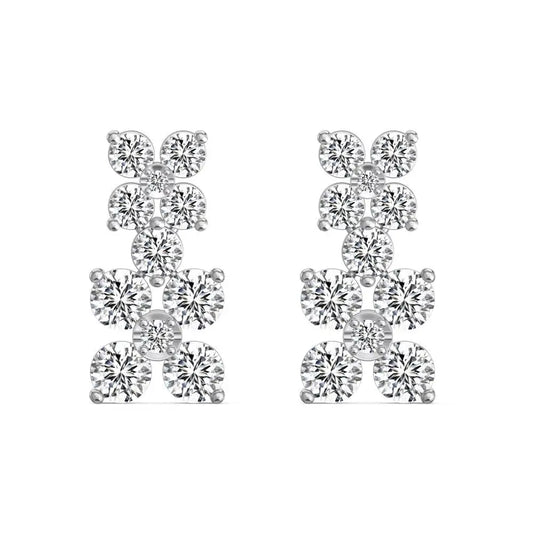925 Sterling Silver 5A CZ Earrings 106639564241 product image 7