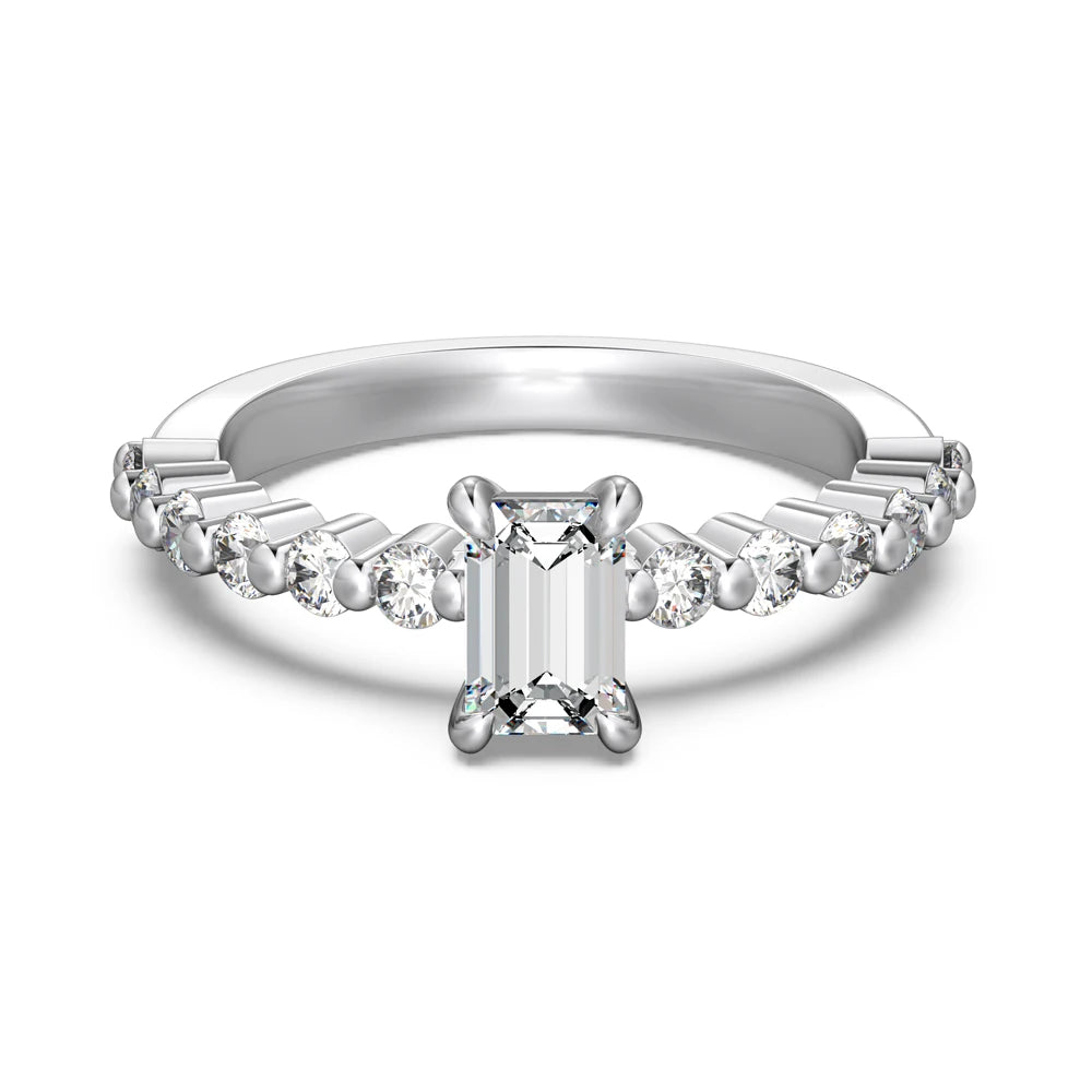 925 Sterling Silver CZ Bridal Eternity Ring product image 7