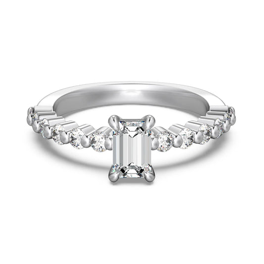 925 Sterling Silver CZ Bridal Eternity Ring product image 7