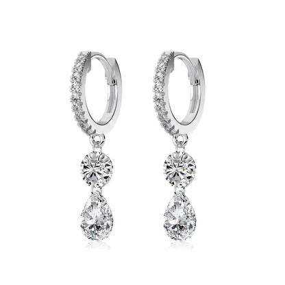 KAKODIY Luxury Zircon Drop Pendant 14K Gold Plated Earrings 925 Sterling Silver Fine Jewelry Earrings - product image 1