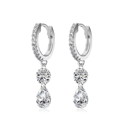 KAKODIY Luxury Zircon Drop Pendant 14K Gold Plated Earrings 925 Sterling Silver Fine Jewelry Earrings - product image 1