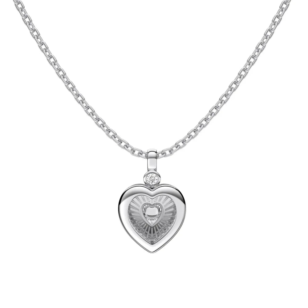 925 Sterling Silver Flower CZ Necklace DY190784 product image 8