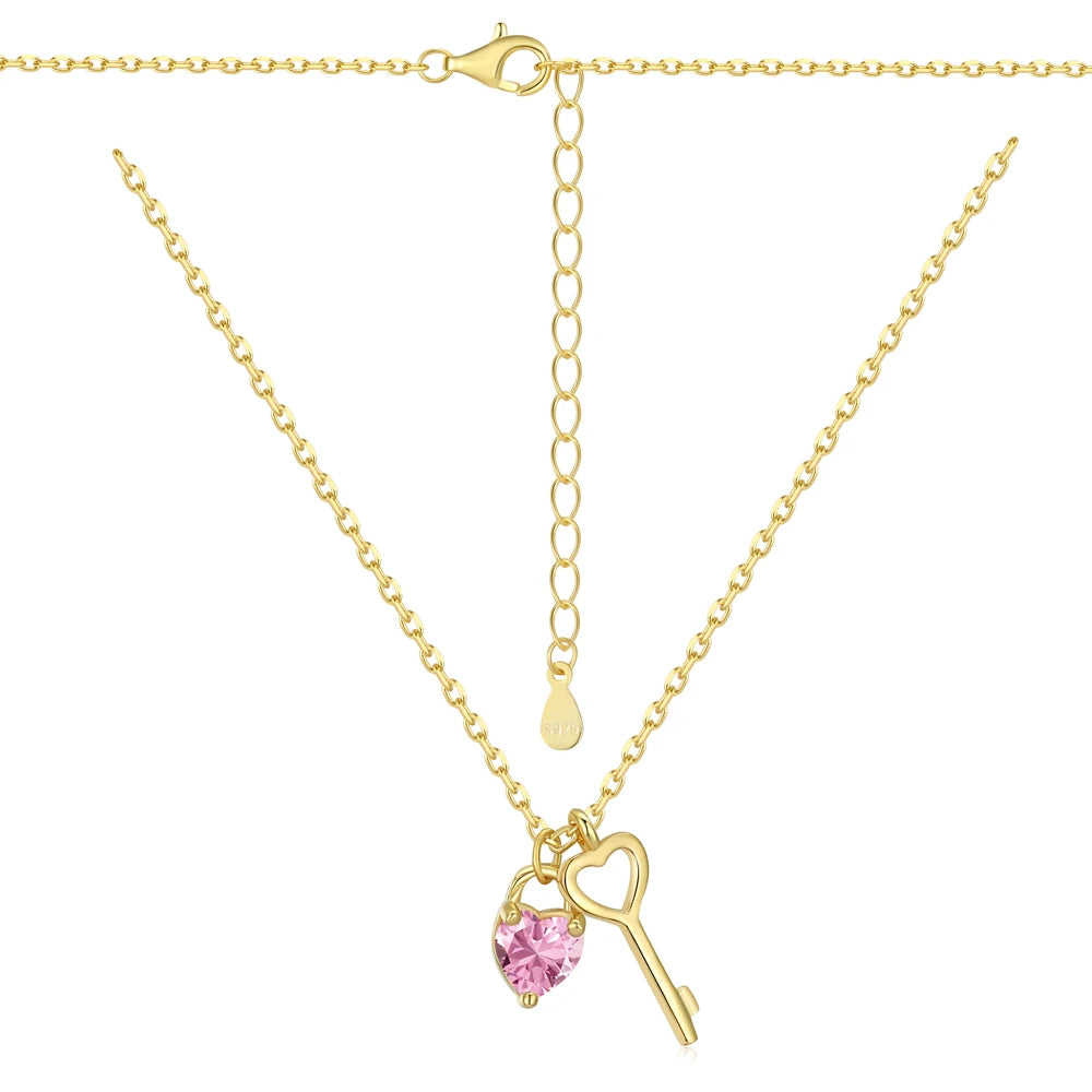 925 Silver Heart Pendant Necklace DY190507 product image 8
