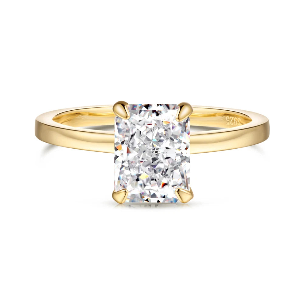 925 Silver CZ Bridal Engagement Ring DY120871 product image 8