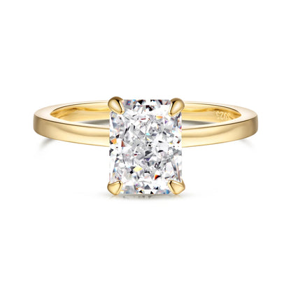925 Silver CZ Bridal Engagement Ring DY120871 product image 8