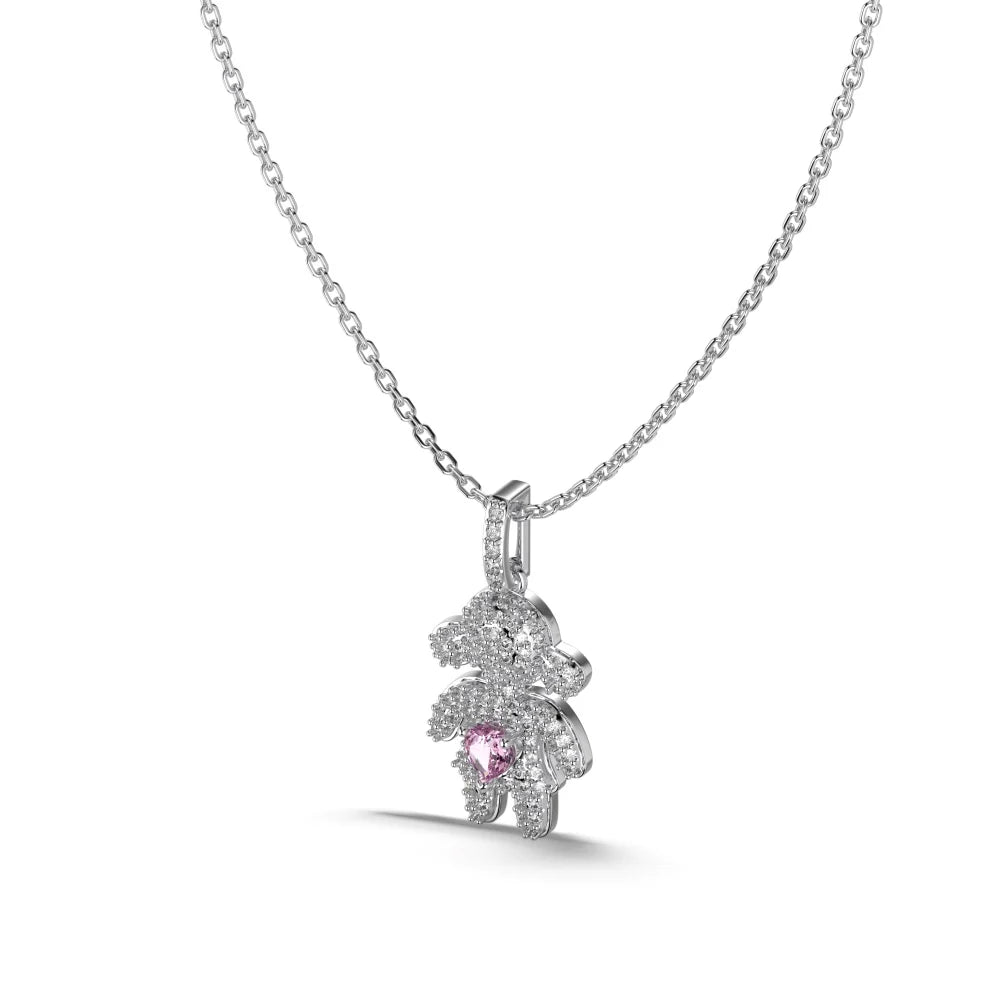Special Design OEM ODM Jewelry Supplier S925 Silver 18K Gold Plated Dazzle 5A Zirconia Small Girls Pendant Necklaces
