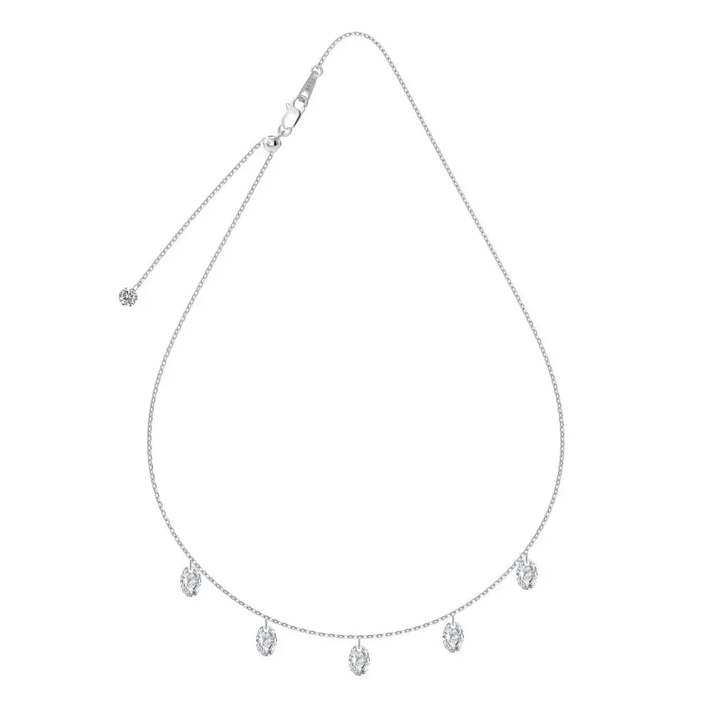 925 Silver Bridal Lariat Necklace DY191192 by KAKODIY