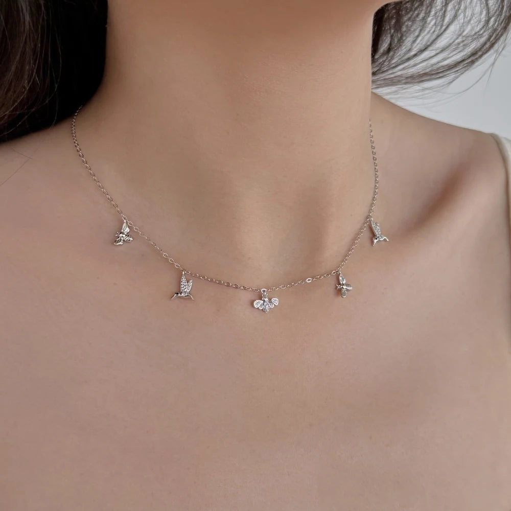 925 Sterling Silver CZ Pendant Necklace DY191530 product image 3