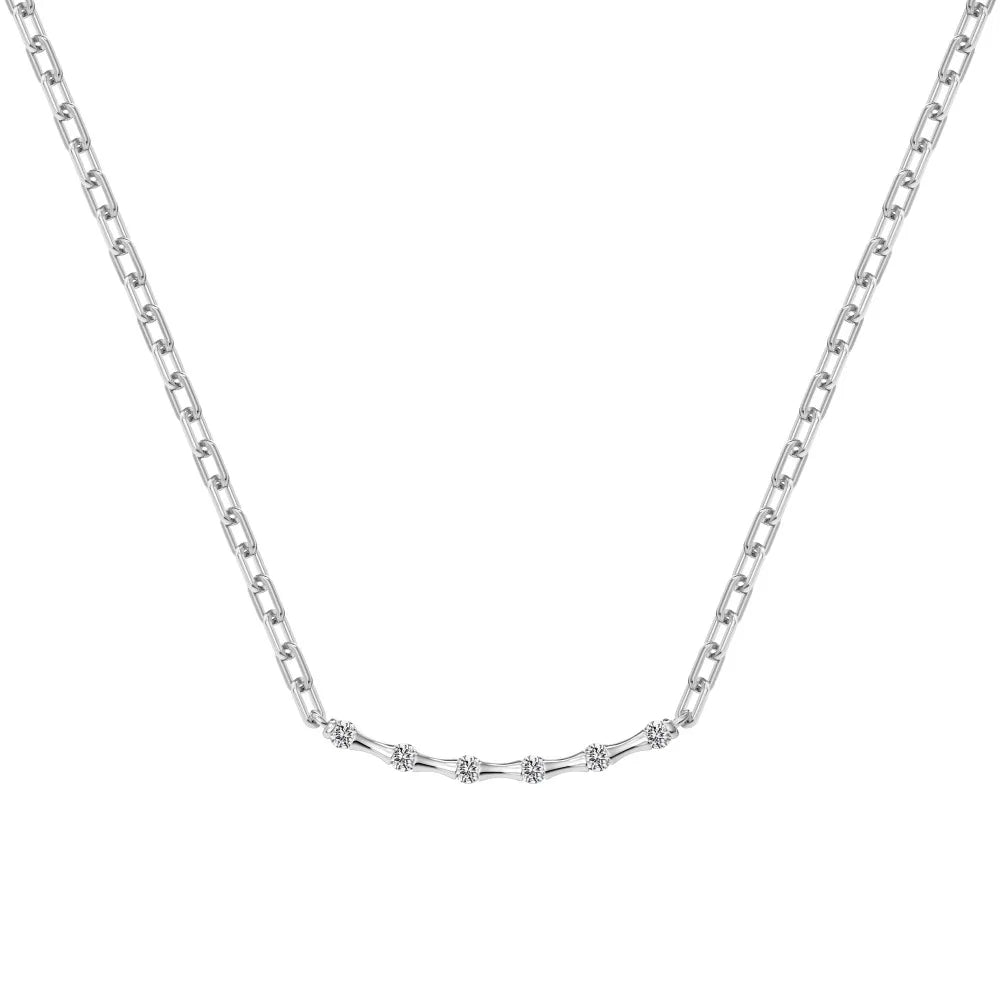 Trendy Wholesale S925 Silver Necklace 18K Gold Plated Waterproof Jewelry for Women Dainty Chain Smile Pendant Necklaces