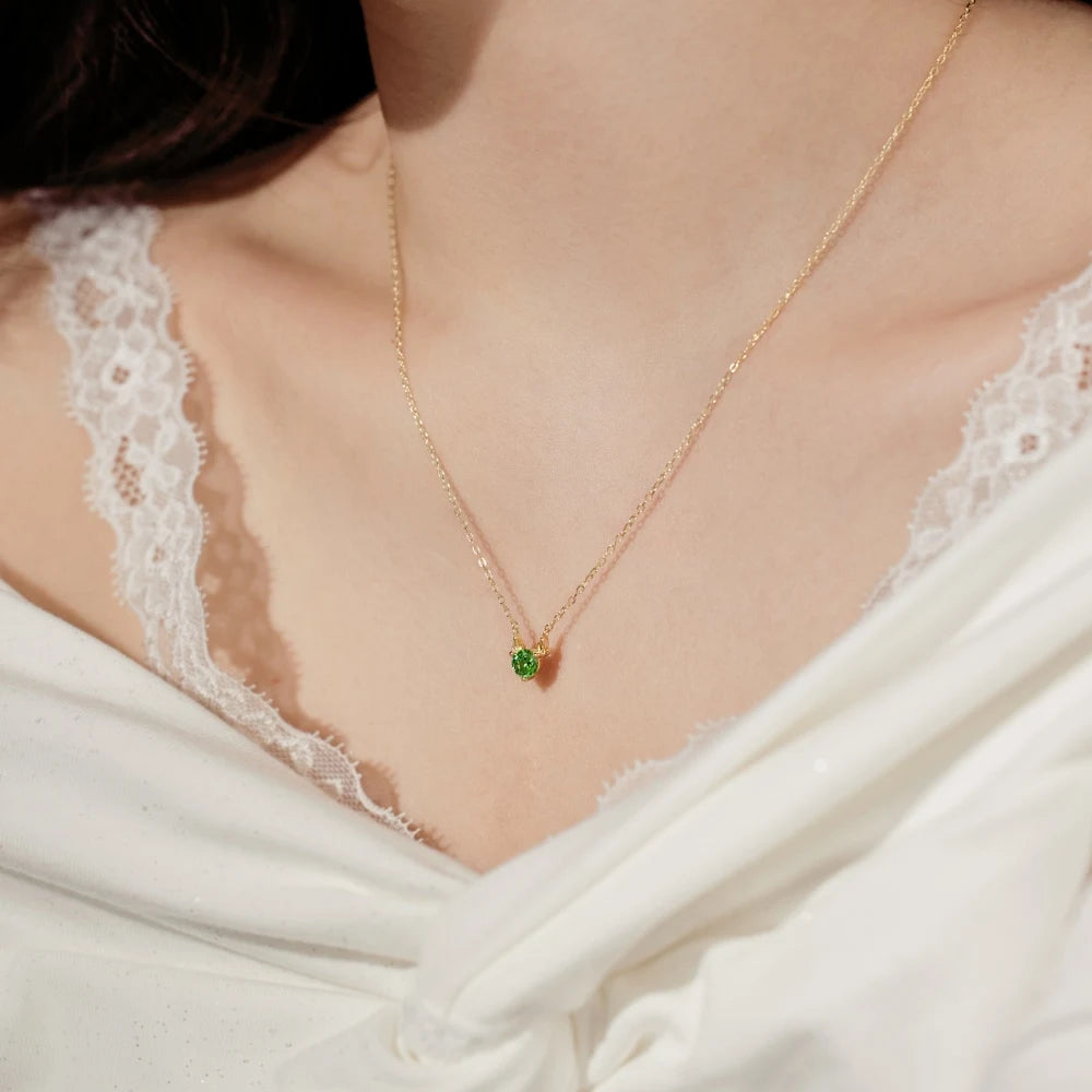 Stylish Delicate Jewelry Rhodium 18K Gold Plated Sterling Silver Link Chain 5A Zirconia Christmas Elk Pendant Necklaces