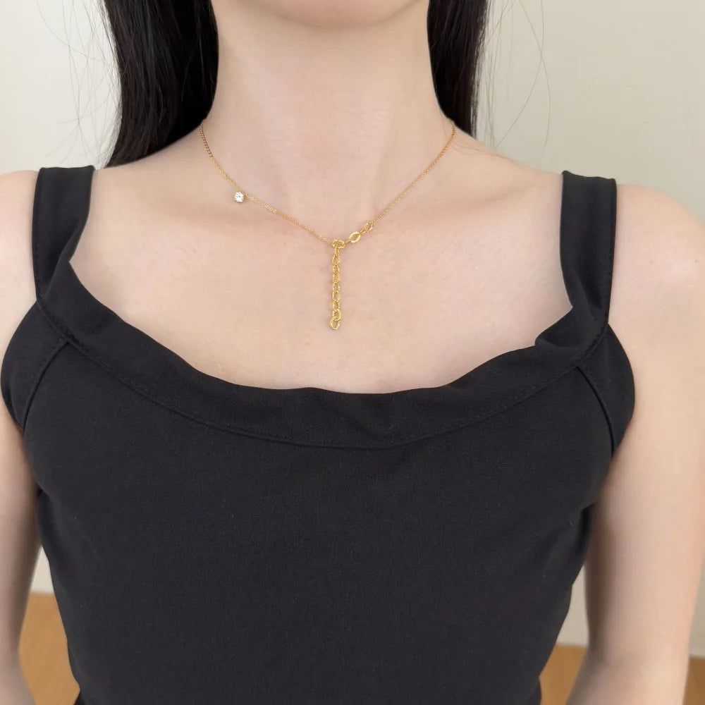 925 Silver 5A CZ Pendant Necklace DY191565 product image 5