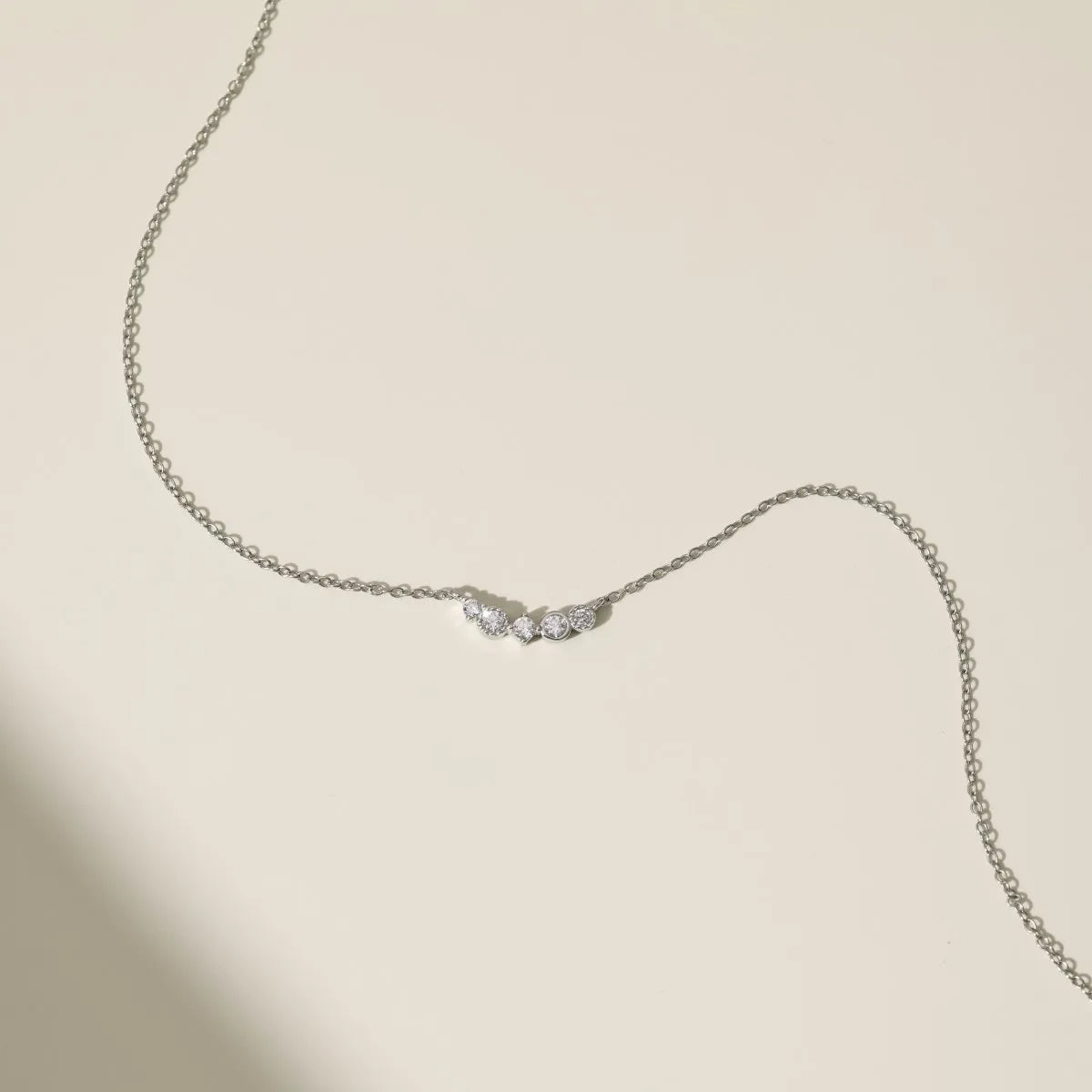 925 Silver Star CZ Pendant Necklace DY190937 product image 3