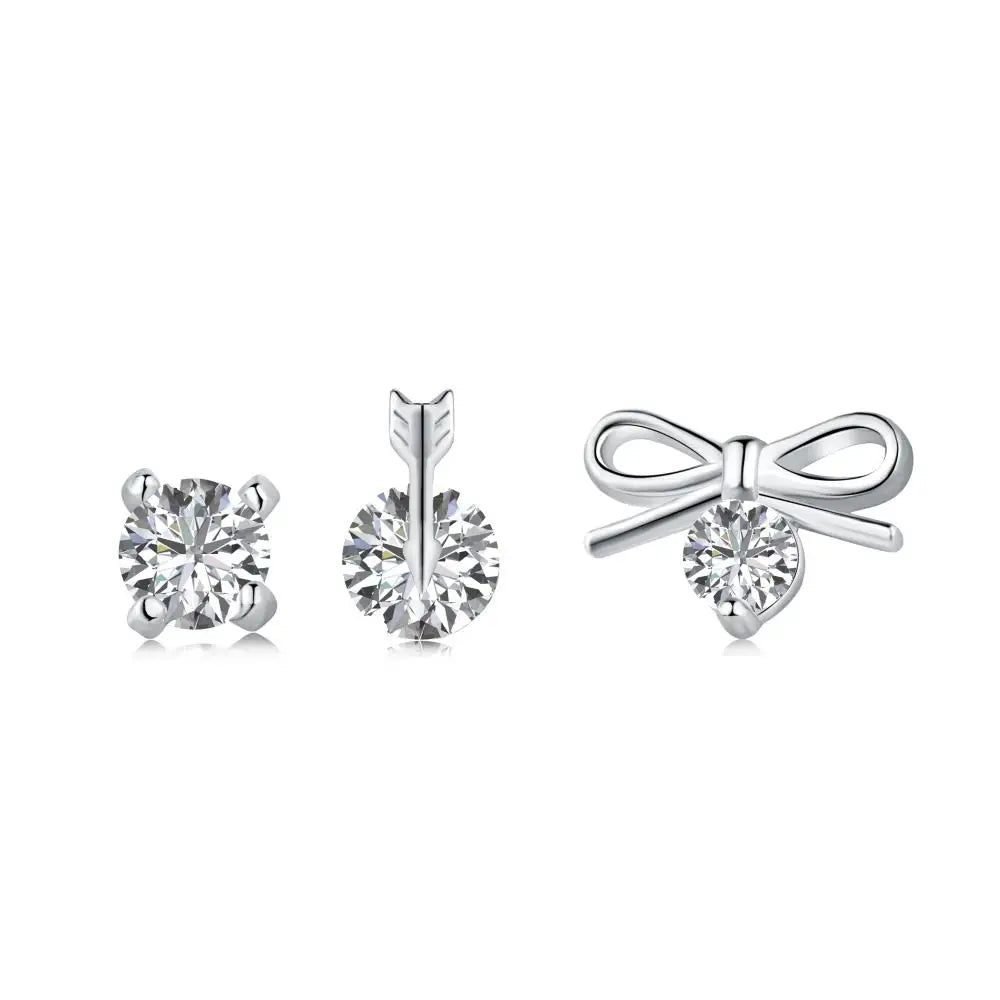 KAKODIY Best Sellers 18K Gold Plated Heart Earrings Accessories Women Engagement Silver 925 Stud Earrings Set - product image 1
