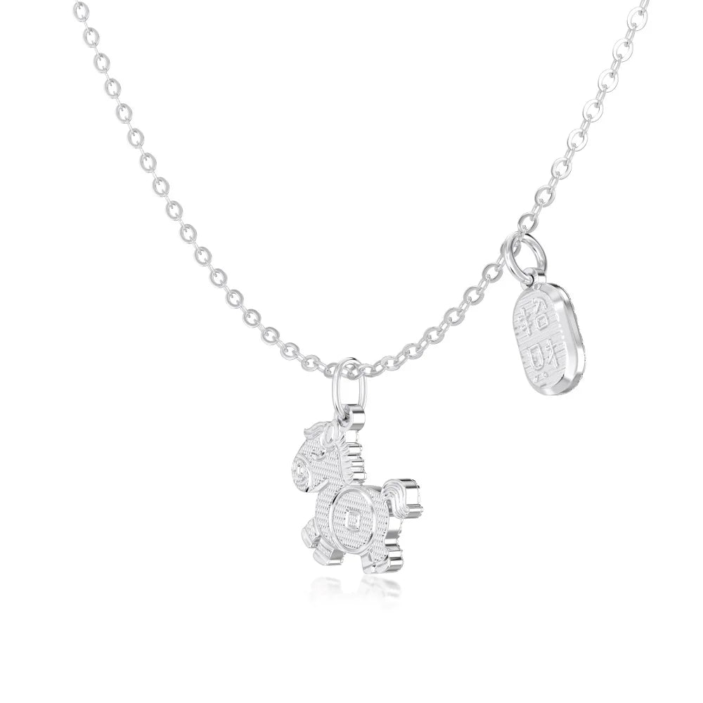 925 Sterling Silver Zodiac 5A CZ Pendant Necklace product image 7