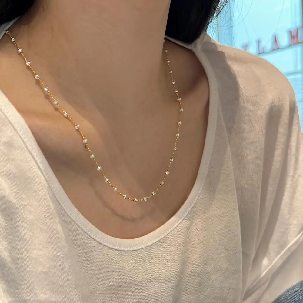 925 Sterling Silver Chain Necklace DY191357 product image 4