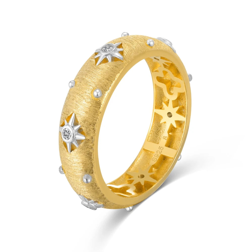 925 Sterling Silver Star 5A CZ Eternity Ring product image 7