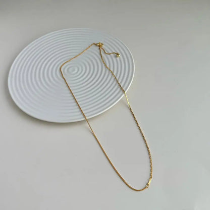 925 Silver Minimalist Chain Necklace DY191371 product image 2