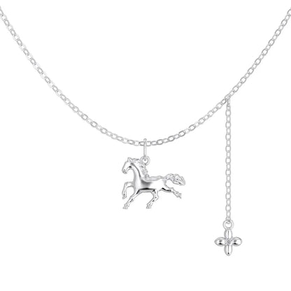 925 Silver Clover Pendant Necklace DY191916 by KAKODIY