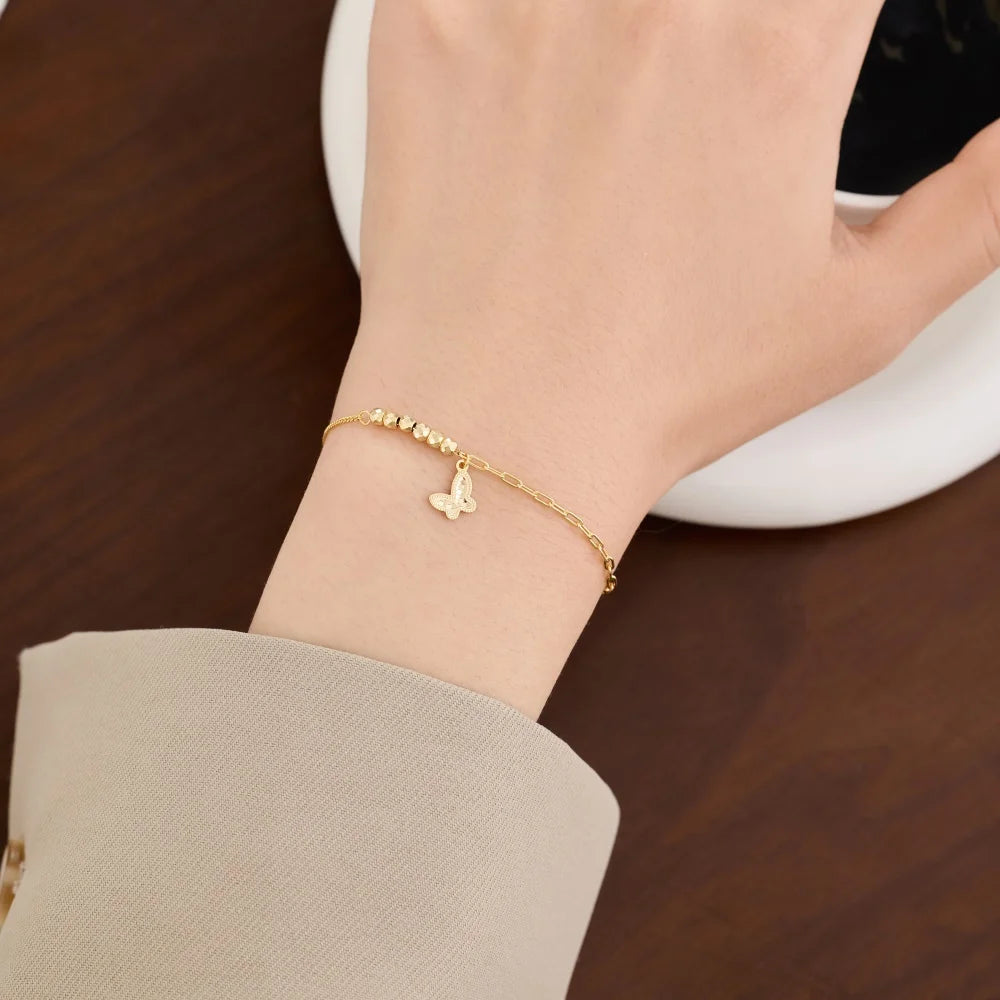 925 Silver Butterfly Chain Bracelet DY150579 product image 4