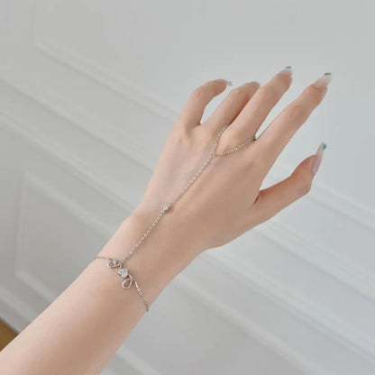 925 Sterling Silver Heart Chain Bracelet DY150607 product image 3