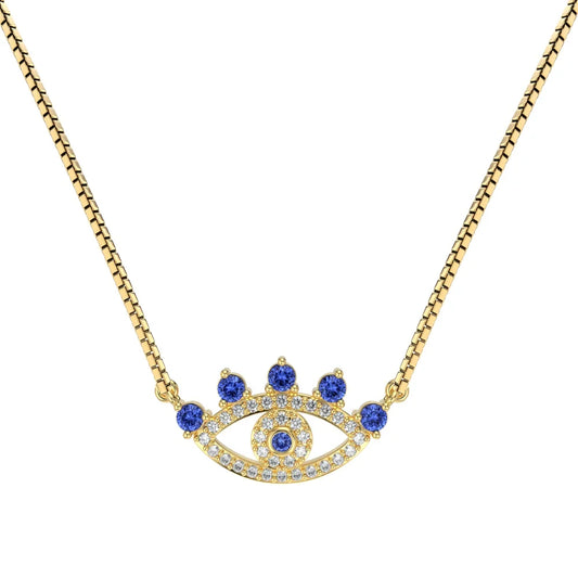 925 Silver Evil Eye CZ Pendant Necklace DY190765 product image 7