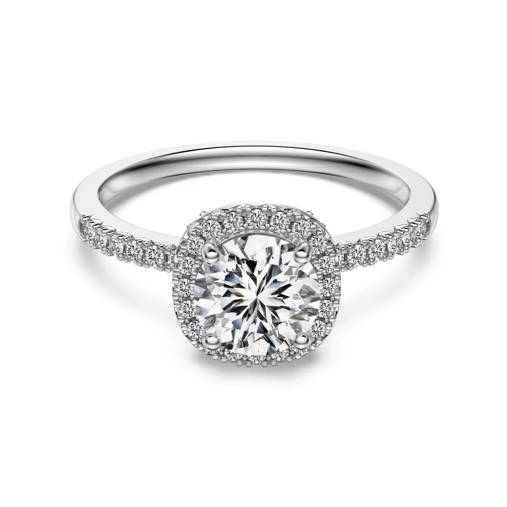 925 Silver 5A CZ Bridal Engagement Ring DY121464 by KAKODIY