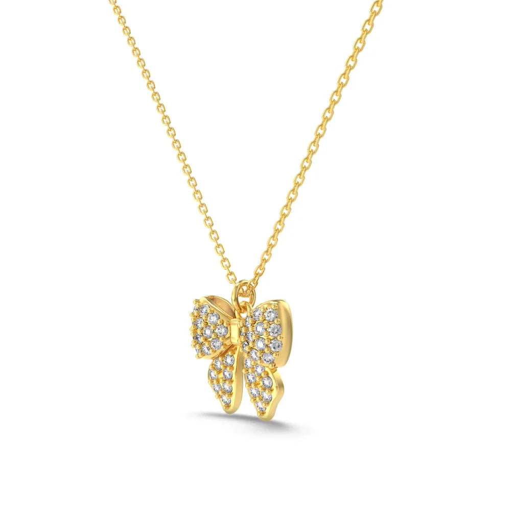 Elegant Fine Fashion Women Jewelry S925 Silver Link Chain Xmas Christmas Gifts 5A Zirconia Butterfly Pendant Necklaces