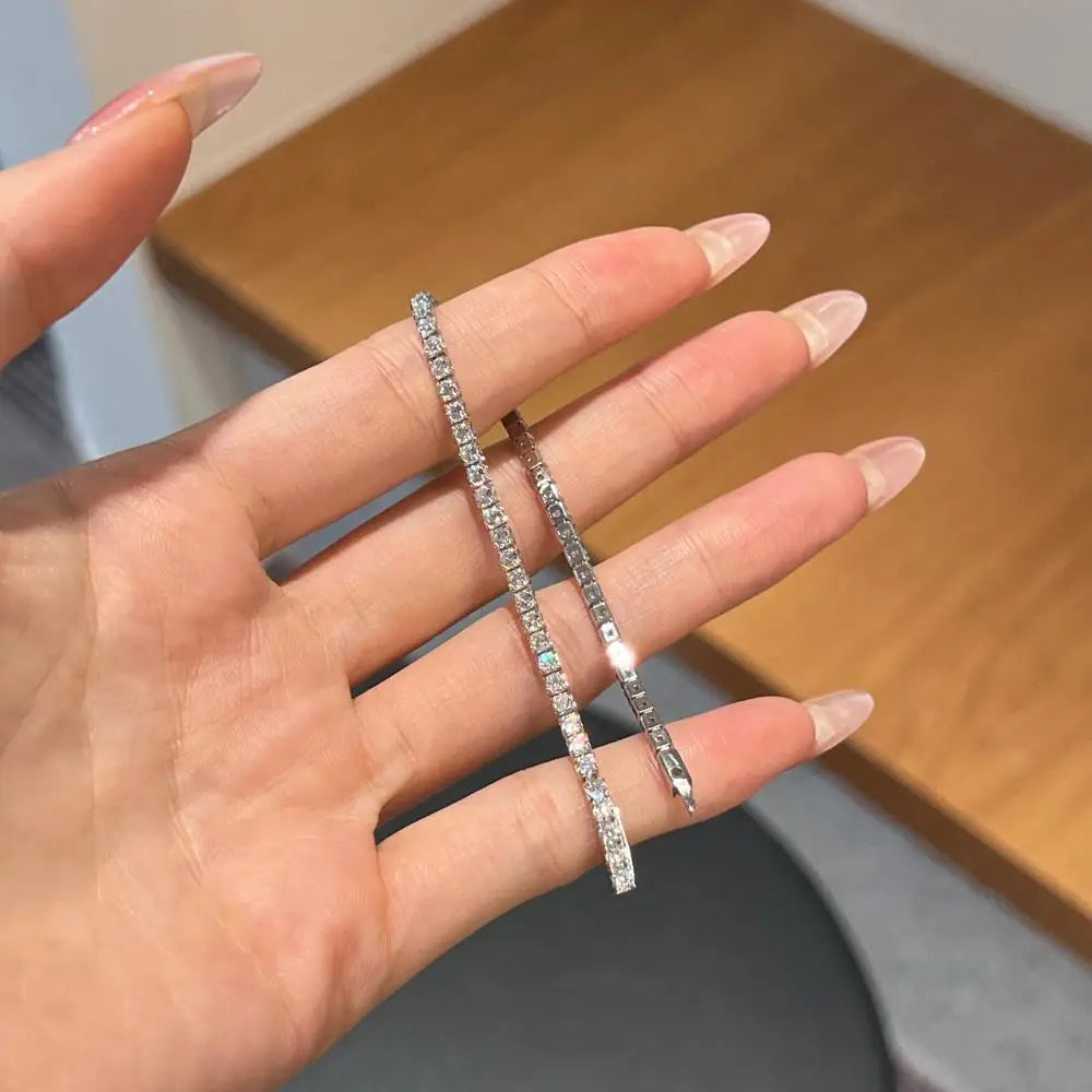 925 Sterling Silver CZ Statement Tennis Bracelet product image 4