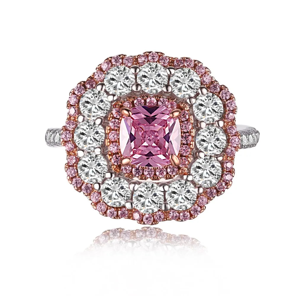 925 Sterling Silver Sapphire CZ Wedding Ring product image 8