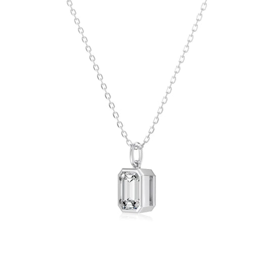 925 Silver 5A CZ Pendant Necklace DY191844 product image 7
