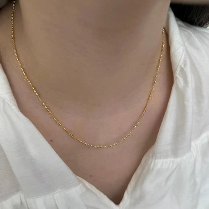 925 Silver Minimalist Chain Necklace DY191364 product image 6