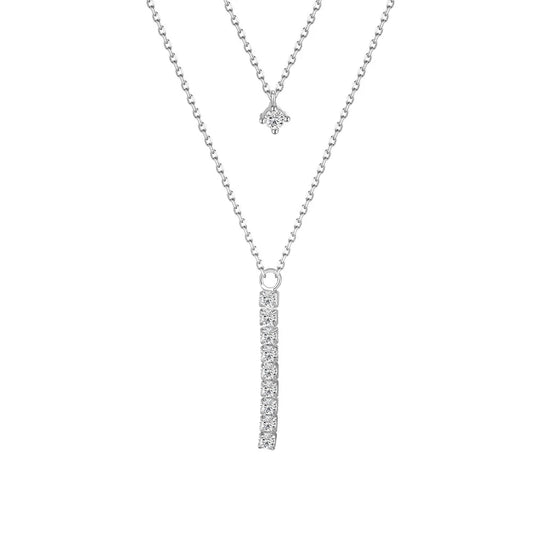 925 Silver 5A CZ Pendant Necklace DY191595 by KAKODIY