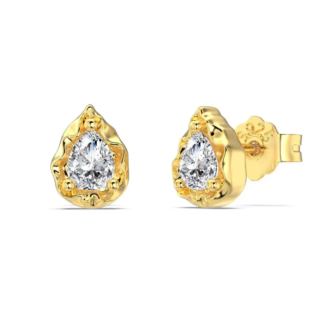 KAKODIY Stock Luxury Jewelry Stud Earrings Sterling Silver 925 Sterling Silver 5A Cubic Zirconia Drop Stud Earrings - product image 3