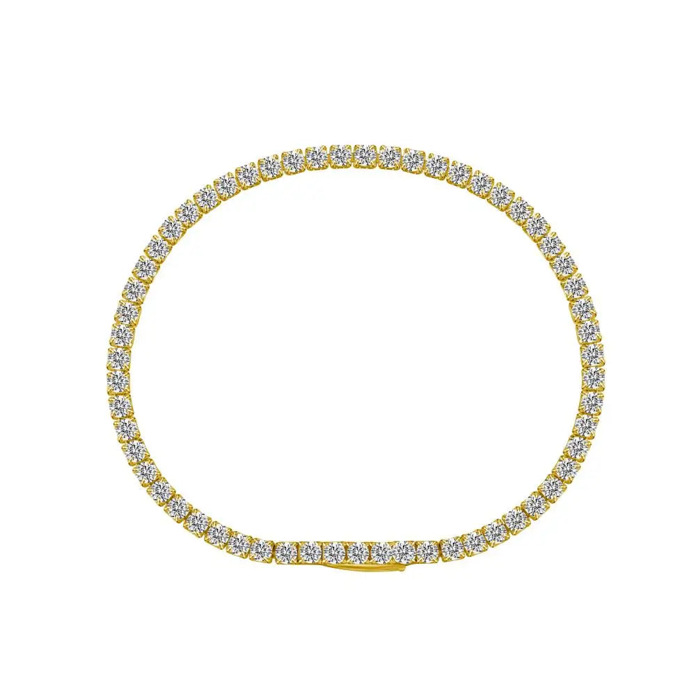 925 Sterling Silver CZ Statement Tennis Bracelet by KAKODIY