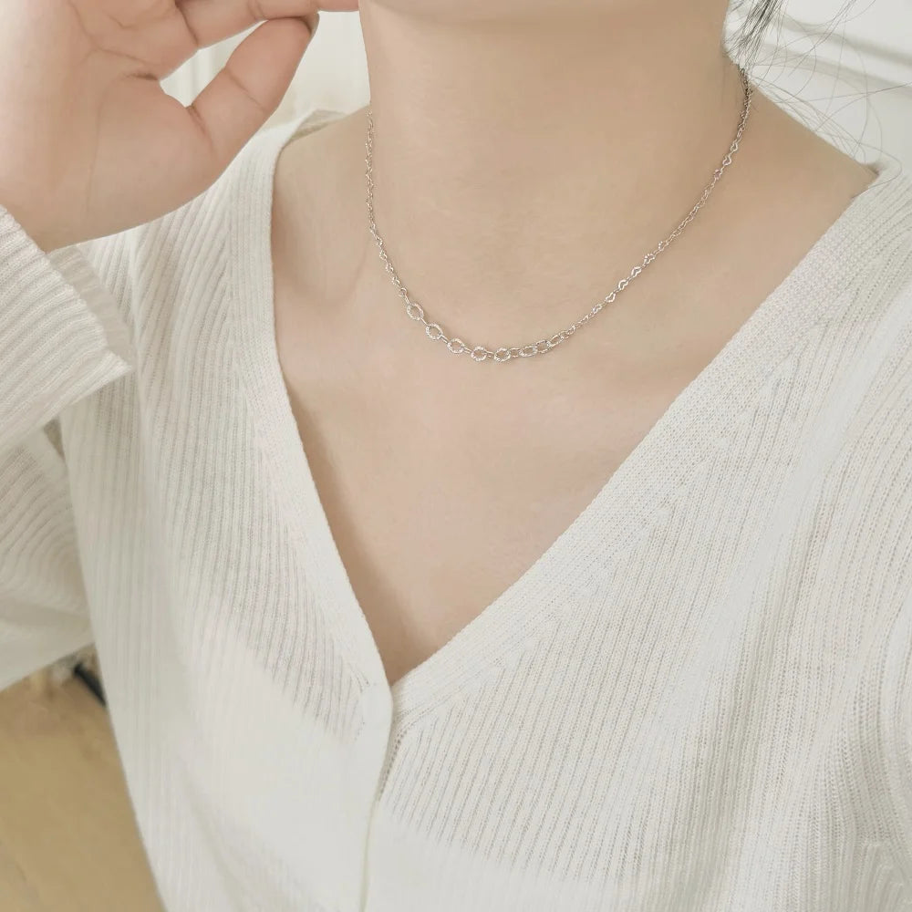 925 Sterling Silver Minimalist Chain Necklace product image 4
